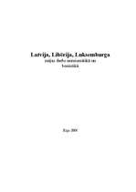 Конспект 'Numismātika un bonistika - apskats par Latviju, Libēriju un Luksemburgu', 1.
