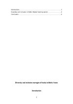 Эссе 'Diversity and inclusion strategies of banks in Baltic States', 2.