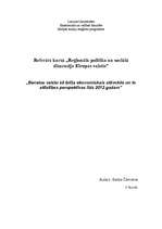 Реферат 'Benelux valstu ekonomiskais stāvoklis un attīstības perspektīvas līdz 2012.gadam', 1.