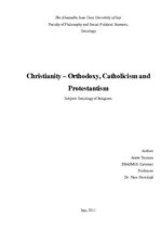 Реферат 'Christianity - Orthodoxy, Catholicism, Protestantism', 1.