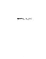 Реферат 'Imanuela Kanta tiesību, morāles un valsts filozofija', 1.