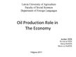 Презентация 'Oil Production Role in the Economy', 1.