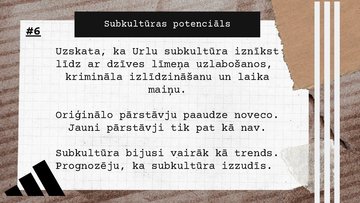 Презентация 'Subkultūras analīze - Urlu jeb Gopņniku subkultūras prezentācija', 7.