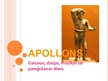 Презентация 'Apollons - gaismas, dzejas, mūzikas un pareģošanas dievs', 1.