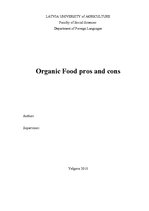 Реферат 'Organic Food Pros and Cons', 1.