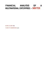Реферат 'Financial analysis of a multinational enterprise - INDITEX', 1.