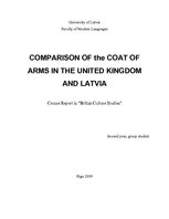 Реферат 'Comparison of the Coat of Arms in the United Kingdom and Latvia', 1.