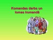 Презентация 'Komandas darbs un lomas komandā', 1.