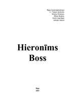 Реферат 'Hieronīms Boss', 1.