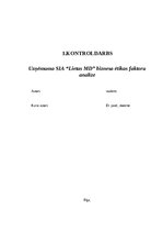 Реферат 'Uzņēmuma SIA “Lietas MD” biznesa ētikas faktoru analīze', 1.