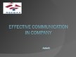 Презентация 'Effective Communication in Company', 1.