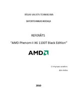 Реферат 'Jaunā AMD Phenom II X6 1100T Black Edition procesora apraksts', 1.