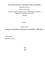 Реферат 'Eiropas struktūrfondi un programmas Latvijā 2007. - 2013.gadam', 1.