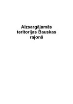 Конспект 'Aizsargājamās teritorijas Bauskas rajonā', 1.