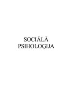 Конспект 'Sociālā psiholoģija', 1.