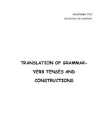 Конспект 'Translation of Grammar - Verb Tenses and Constructions', 1.