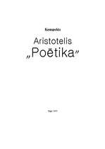 Конспект 'Aristotelis "Poētika"', 1.