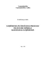 Дипломная 'Uzņēmuma plānošanas procesu pilnveide mēbeļu ražošanas uzņēmumā', 1.