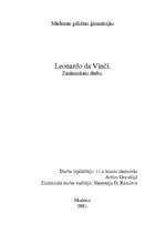Реферат 'Leonardo da Viči', 1.