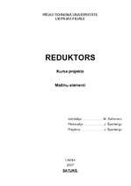 Реферат 'Reduktors', 1.