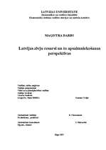 Реферат 'Latvijas zivju resursi un to apsaimniekošanas perspektīvas', 1.