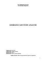 Реферат 'Giordano Case Study Analysis', 1.