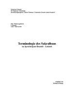 Реферат 'Terminologie des Sakralbaus im Sprachenpaar Deutsch - Lettisch', 1.