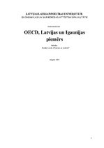 Реферат 'OECD, Latvijas un Igaunijas piemērs', 1.