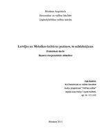 Конспект 'Latvijas un Meksikas kultūras pazīmes, to salīdzinājums', 1.