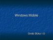 Презентация 'Operetājsistēma "Windows Mobile"', 1.