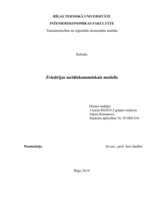 Реферат 'Zviedrijas sociālekonomiskais modelis', 1.