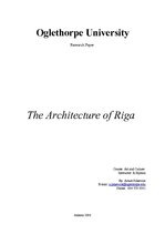 Реферат 'Architecture in Riga', 1.