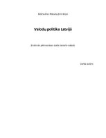 Реферат 'Valodas politika Latvijā', 1.