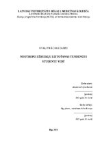 Дипломная 'Nootropo līdzekļu lietošanas tendences studentu vidū', 1.