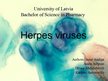 Презентация 'Herpes Viruses', 1.
