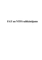 Конспект 'FAT un NTFS salīdzinājums', 1.