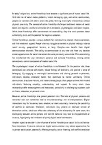 Эссе 'Online Friendships', 1.