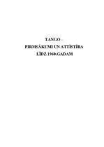 Реферат 'Tango - pirmsākumi un attīstība līdz 1960.gadam', 1.