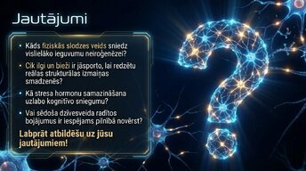 Презентация 'Kā fiziskās aktivitātes aizsargā smadzeņu veselību', 15.
