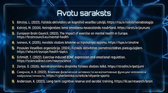 Презентация 'Kā fiziskās aktivitātes aizsargā smadzeņu veselību', 16.