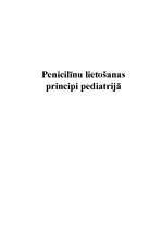 Конспект 'Penicilīnu lietošanas principi pediatrijā', 1.