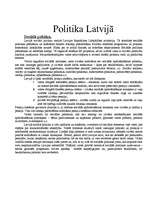 Конспект 'Politika Latvijā', 1.