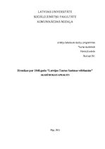 Реферат 'Hronikas par 1940.gada “Latvijas Tautas Saeimas vēlēšanām”', 1.