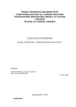 Образец документа 'Uzdevums eksāmenam studiju priekšmetā „Uzņēmējdarbības ekonomika”', 1.