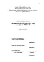 Отчёт по практике 'VID KRI Lejaskurzemes MKP daļas Liepājas ostas MKP 0411', 1.