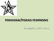 Презентация 'Psihoanalītiskais feminisms', 1.