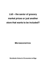 Реферат 'Lidl – the savior of grocery market prices or just another store that wants to b', 1.