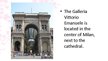 Презентация 'The Galleria Vittorio Emanuele II in Milano', 3.