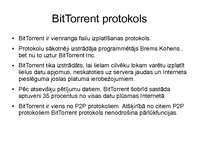 Презентация 'BitTorrent protokols', 2.