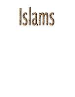 Конспект 'Islams', 4.